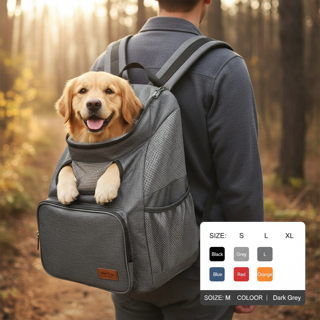 Double Shoulder Pet Carrier Backpack
