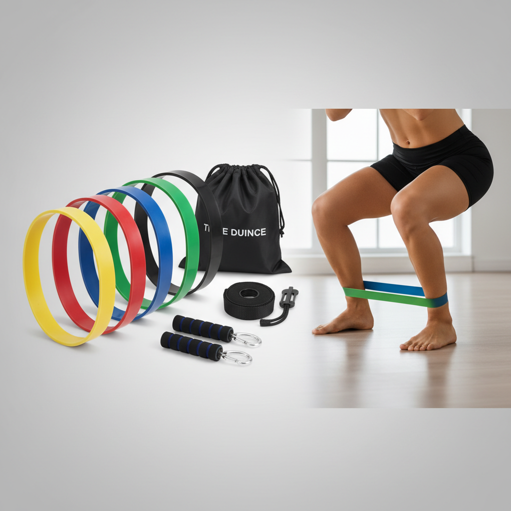 5-Piece Exercise Resistance Band Set for Home Workouts