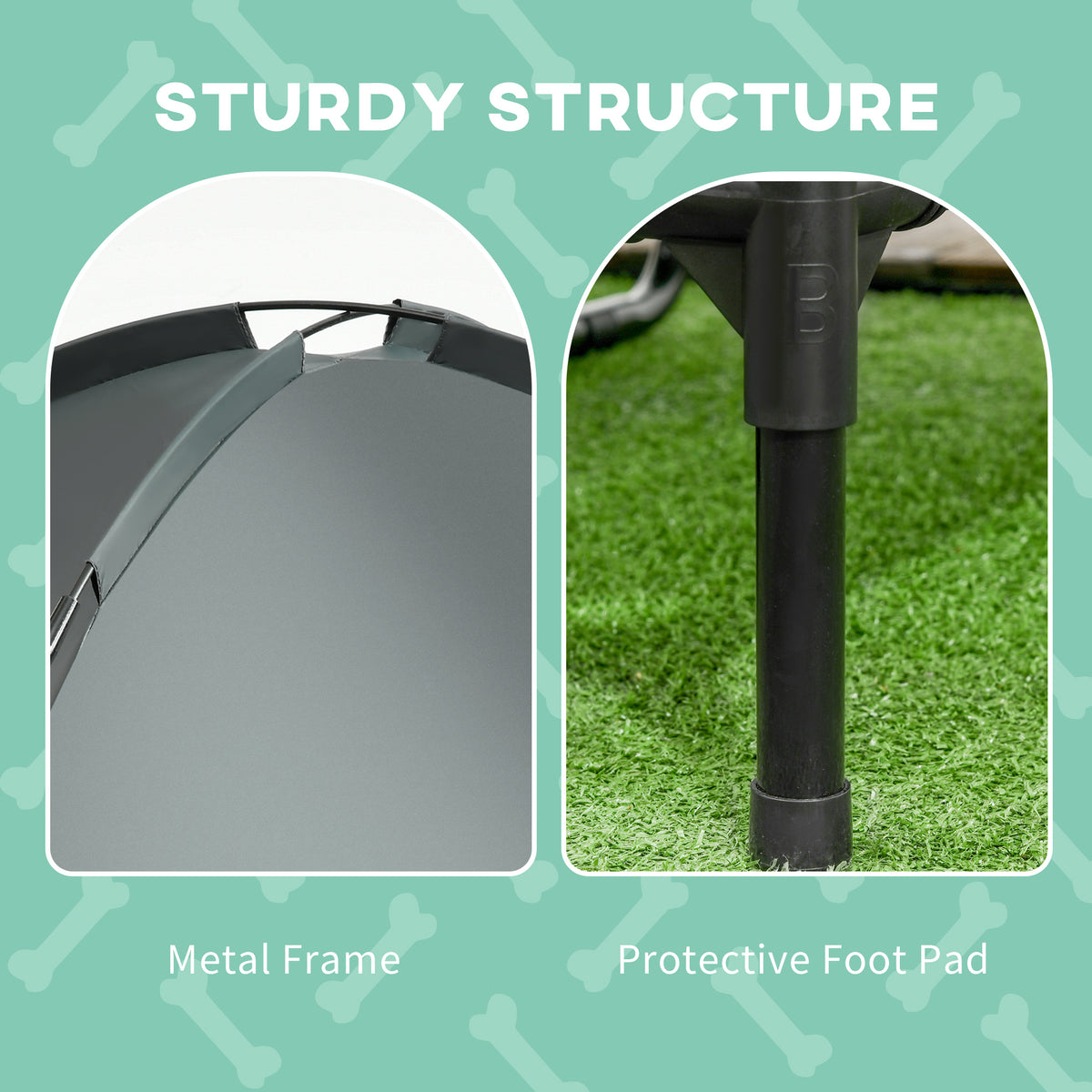 Elevated Outdoor Dog Cot with Canopy for Cool Shade — view 5