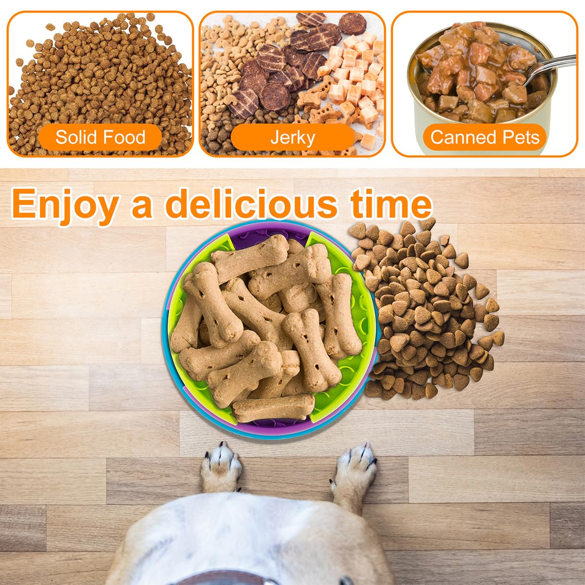 3-in-1 Slow Feeder Bowl and Lick Pad Puzzle — view 9