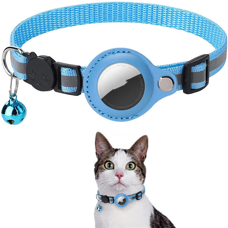 Red Reflective AirTag Pet Collar Holder