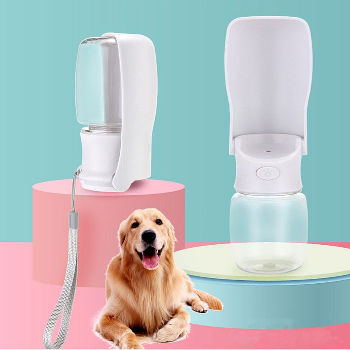 Foldable Dog Water Bottle - Portable 550ml Travel Cup