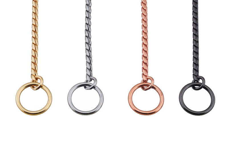 Slip Snake Show Chain Collar (20 in x 5.5mm)