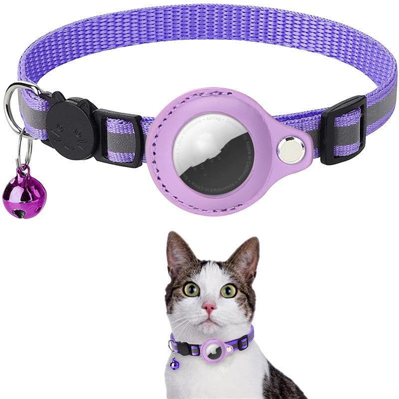 Red Reflective AirTag Pet Collar Holder