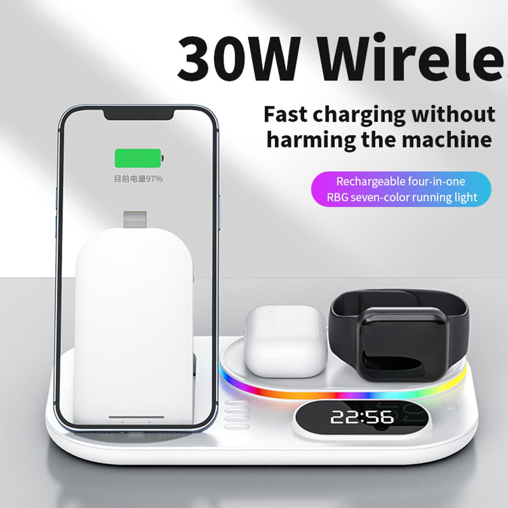 4-in-1 Fast Wireless Charging Station for Apple and Samsung