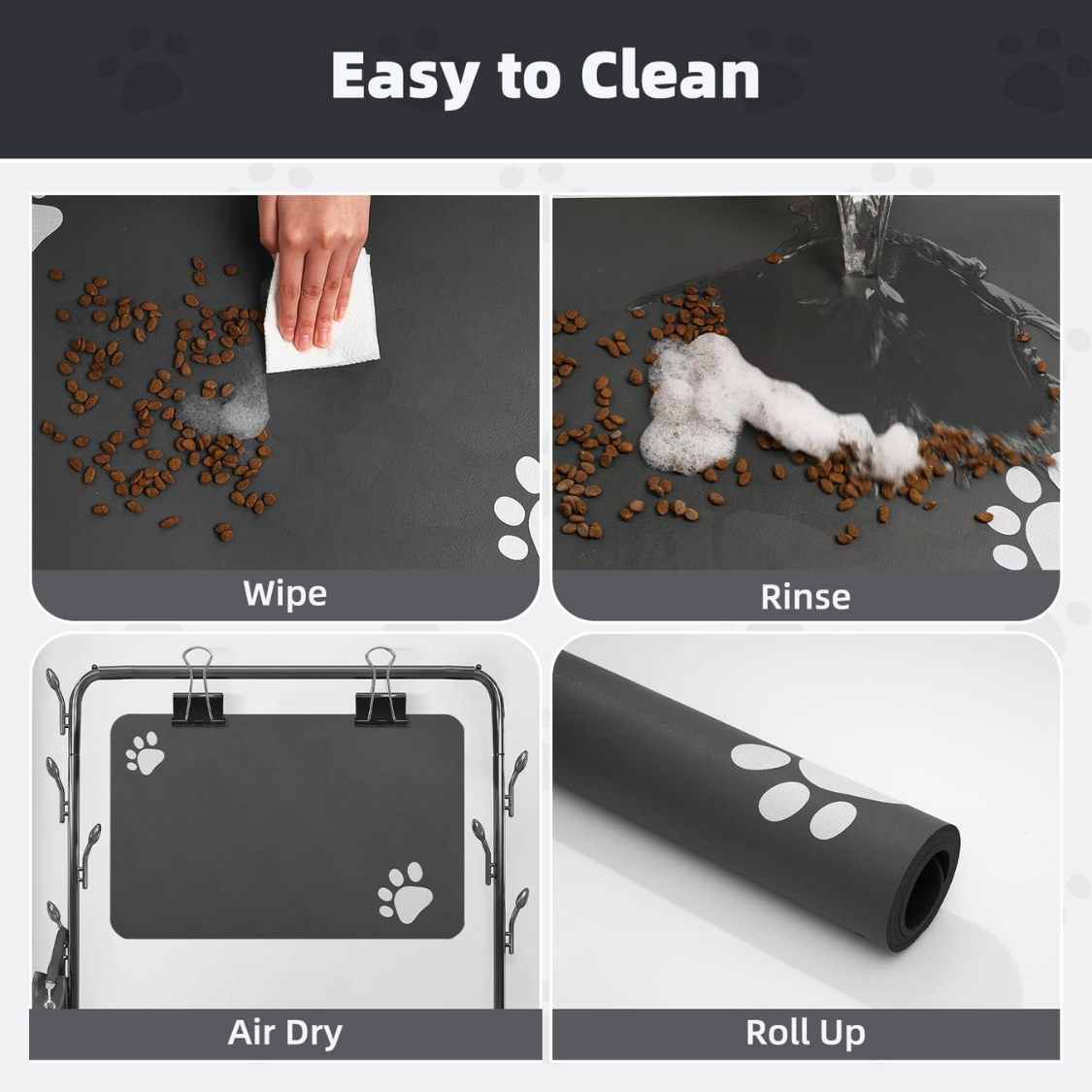 Quick-Dry Absorbent Pet Feeding Mat