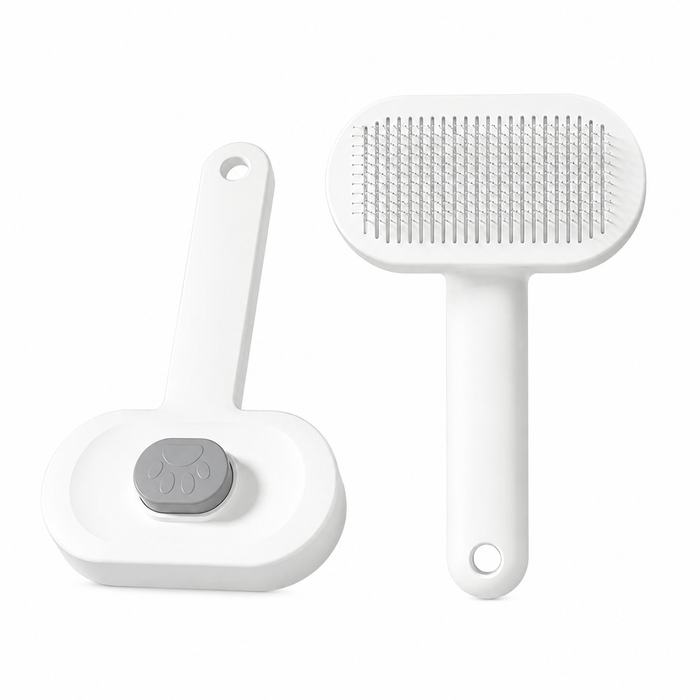 Self-Cleaning Pet Slicker Brush for Dogs and Cats