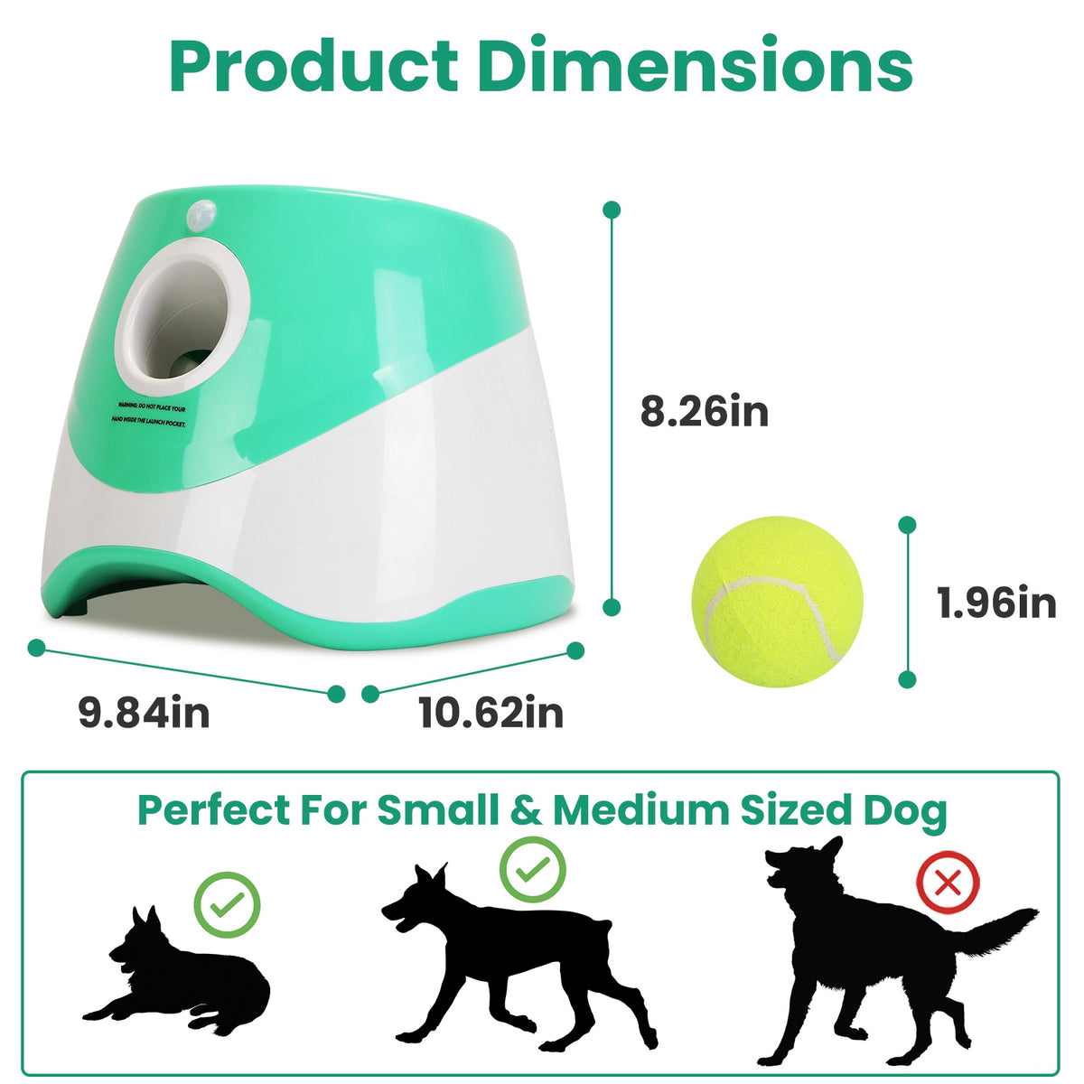 Automatic Dog Ball Launcher with 6 Tennis Balls — view 5