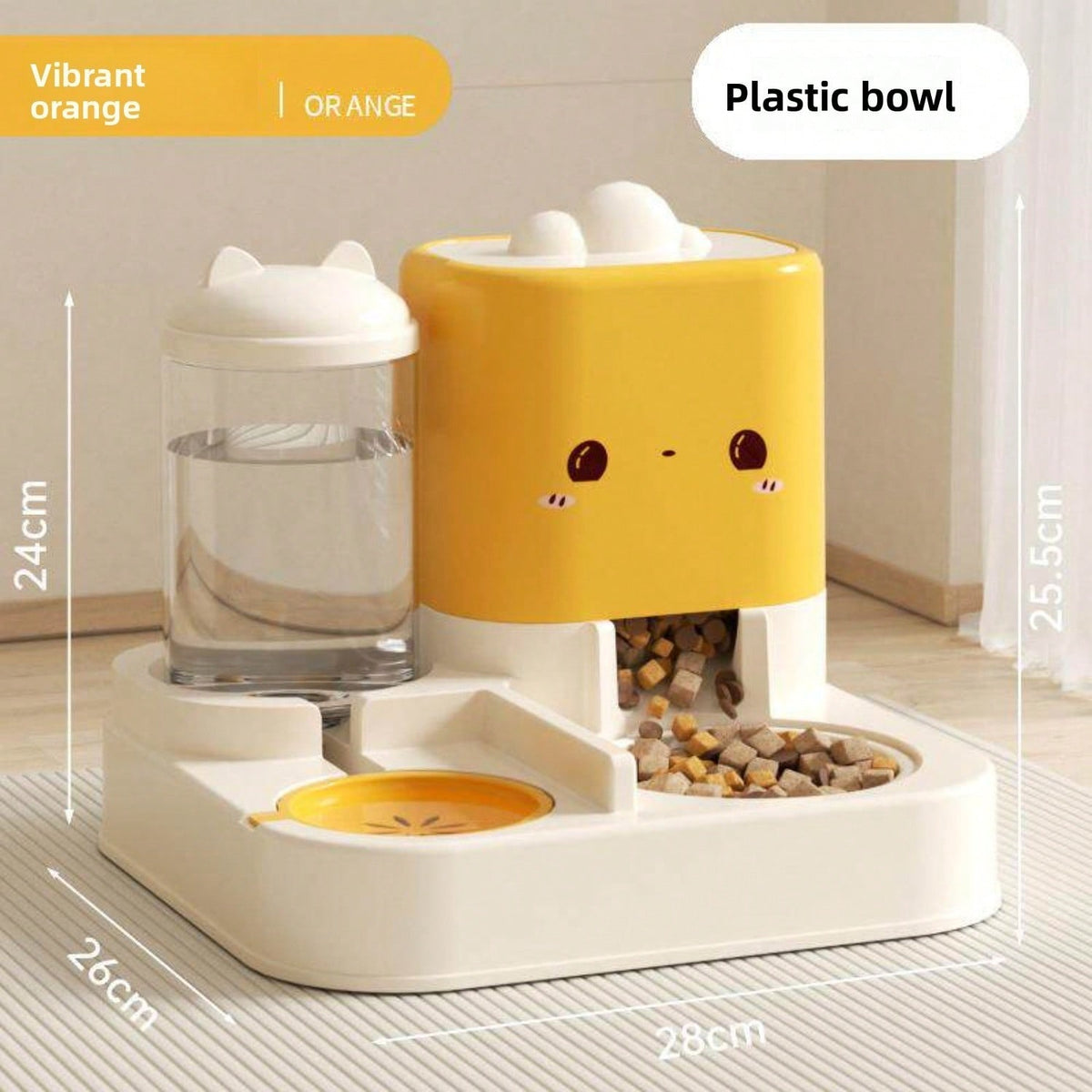 2-in-1 Automatic Pet Feeder & Water Dispenser