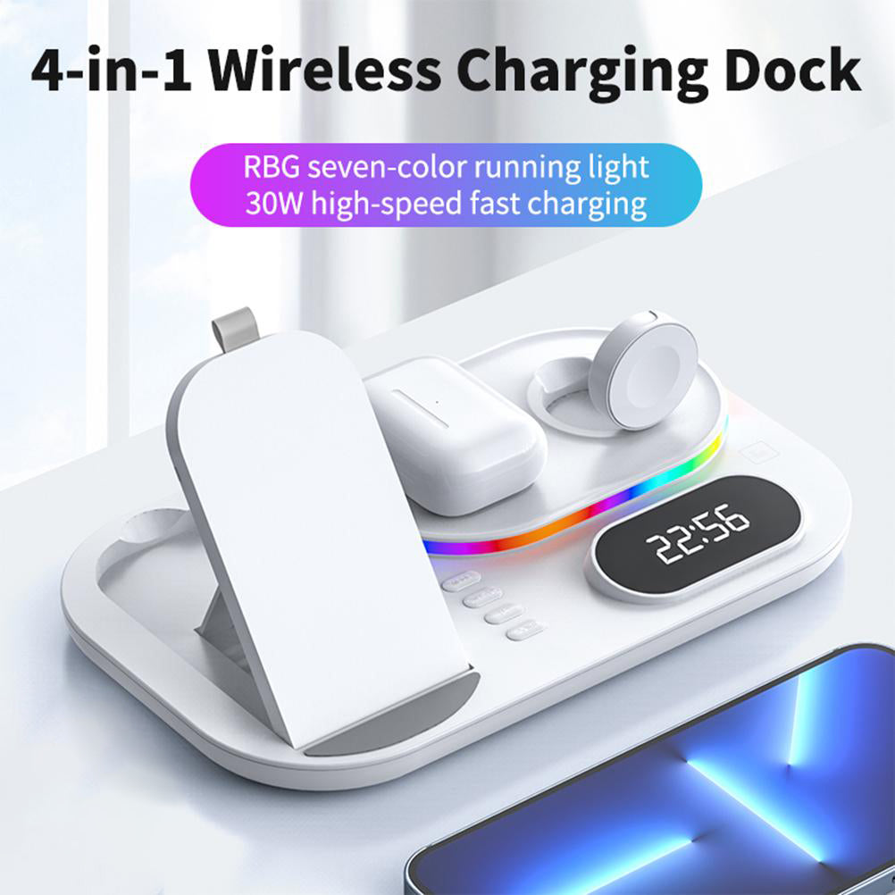 4-in-1 Fast Wireless Charging Station for Apple and Samsung