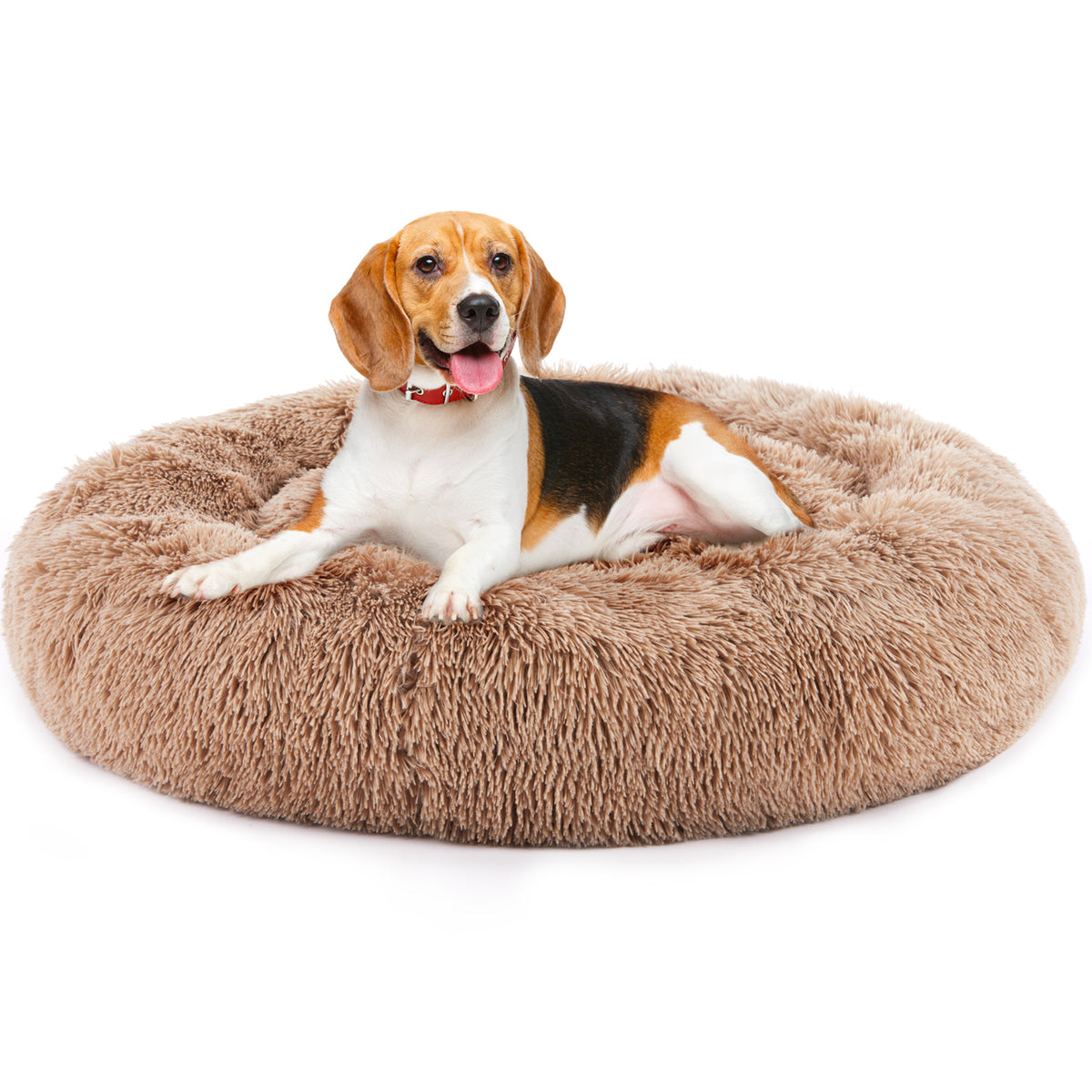 XL Round Calming Dog Bed - Extra Large Cozy Retreat