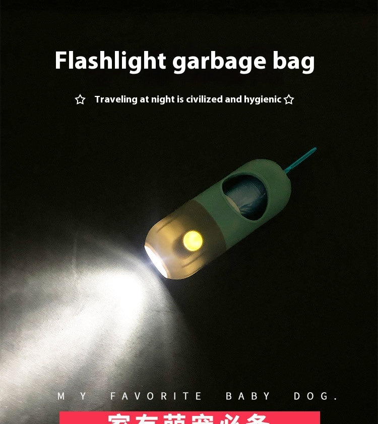 LED Dog Poop Bag Dispenser with Leash Clip — view 10