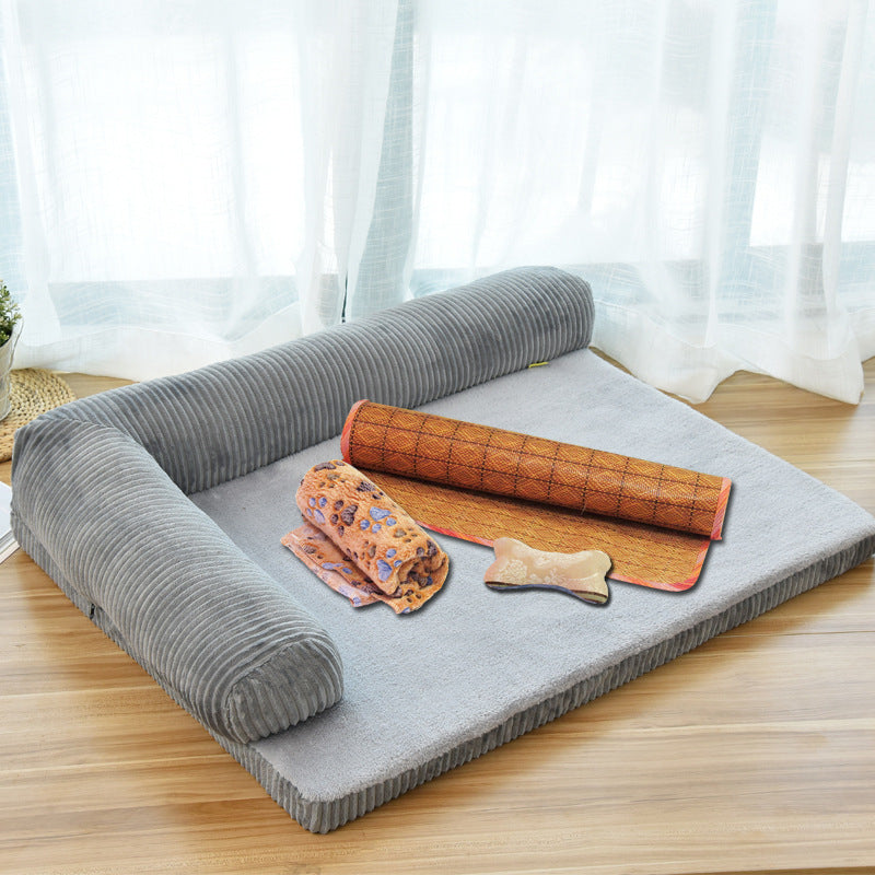 Soft Coffee Pet Bed - Compact Size S Cushion — view 8