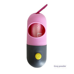 LED Dog Poop Bag Dispenser with Leash Clip