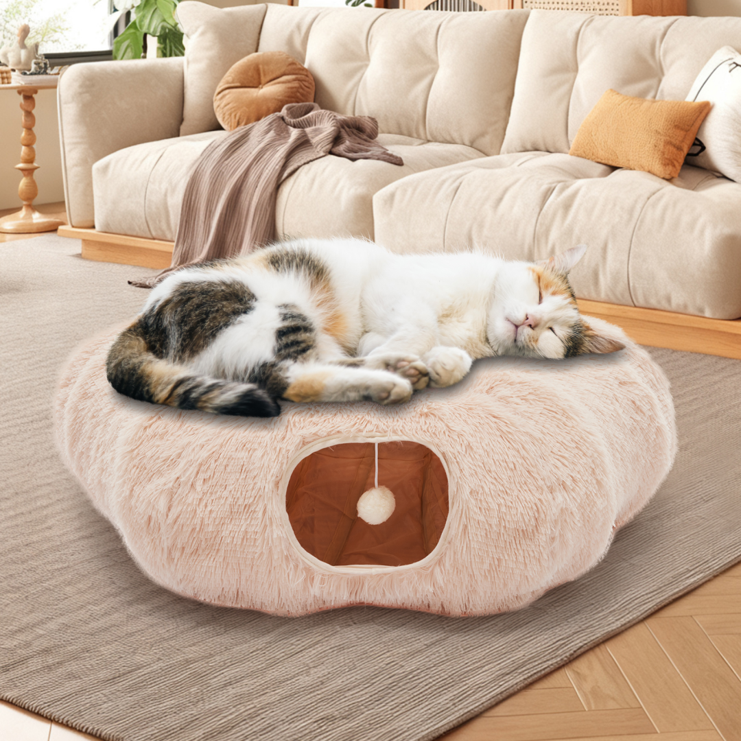 Cat Tunnel Bed with Peekaboo Cave — view 8