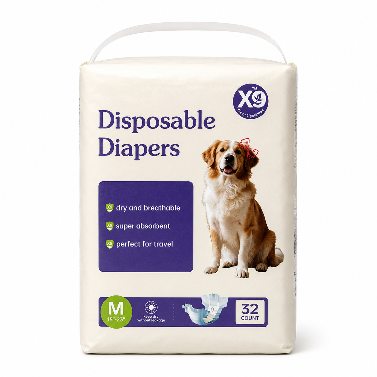 Disposable Female Dog Diapers - Leak Protection — view 4