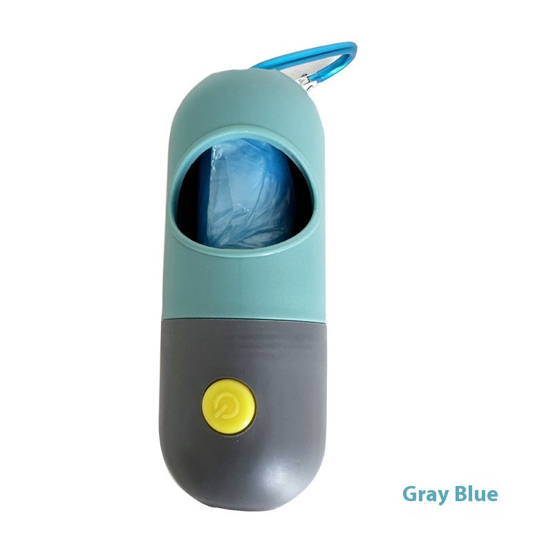 LED Dog Poop Bag Dispenser with Leash Clip — view 4