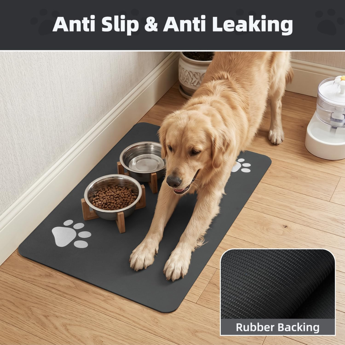 Quick-Dry Absorbent Pet Feeding Mat