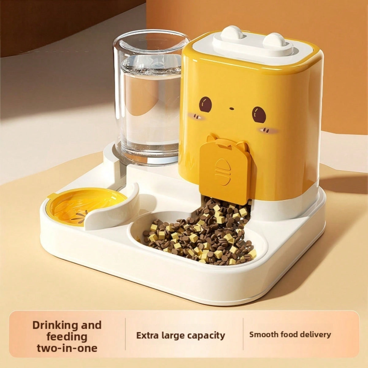 2-in-1 Automatic Pet Feeder & Water Dispenser