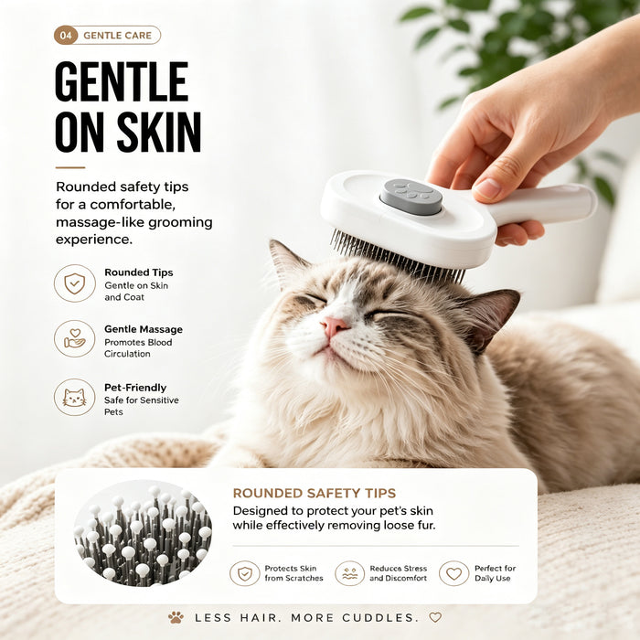 Self-Cleaning Pet Slicker Brush for Dogs and Cats — view 2