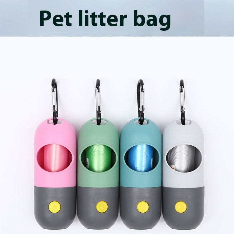LED Dog Poop Bag Dispenser with Leash Clip — view 6