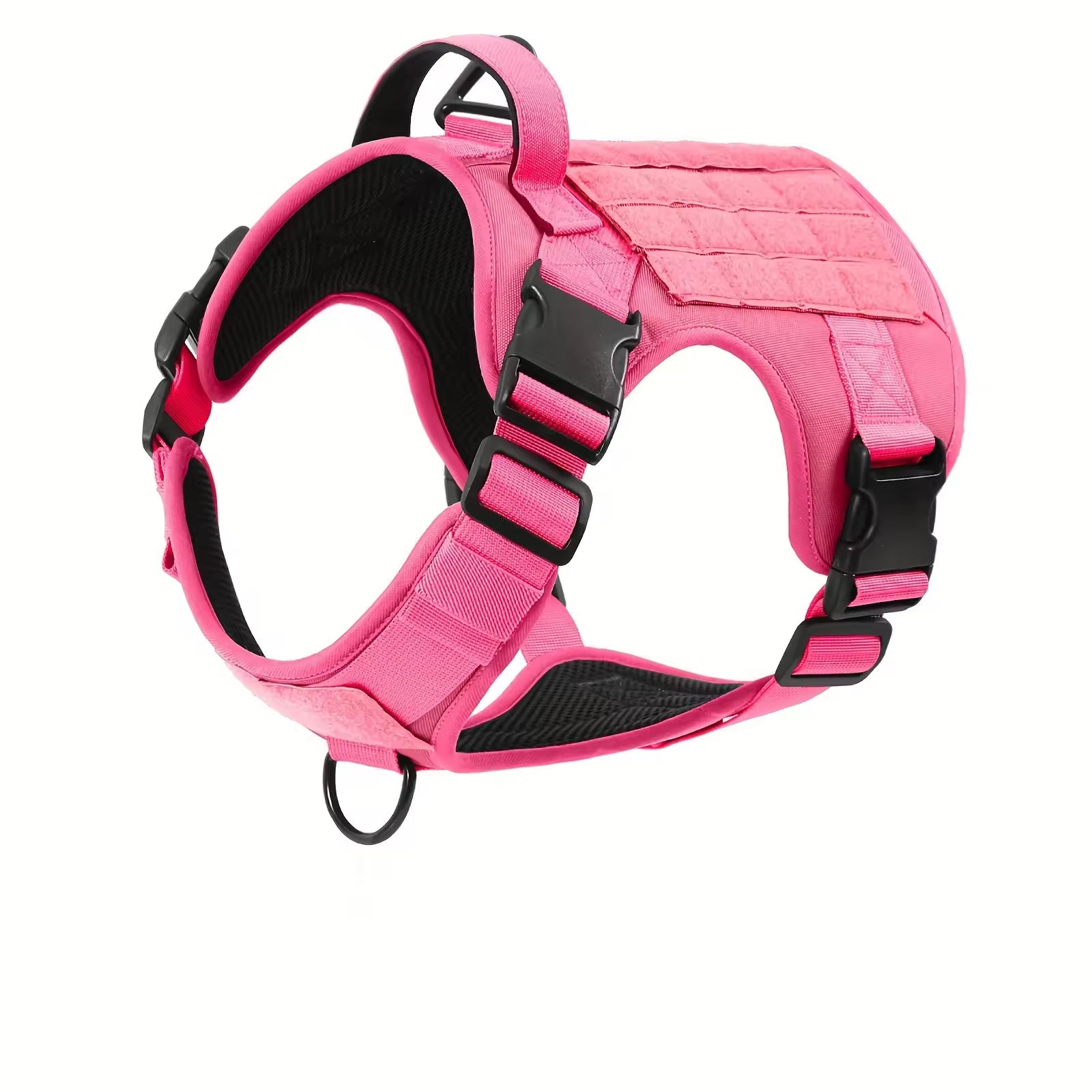 Adjustable Tactical Dog Harness with Metal Buckles