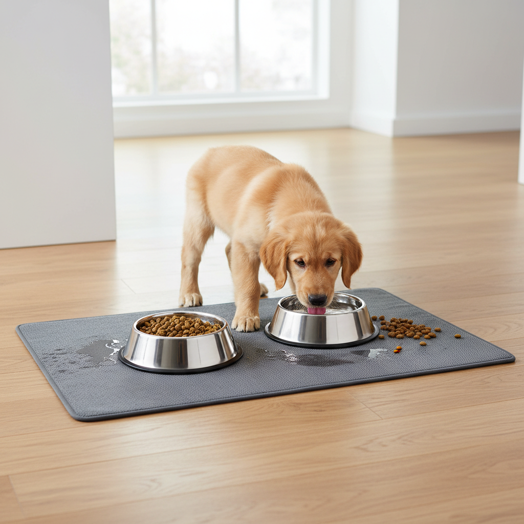 Quick-Dry Absorbent Pet Feeding Mat