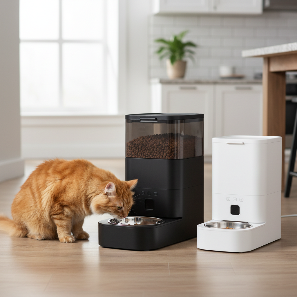 6-Liter Automatic Pet Feeder with Stainless Steel Bowl