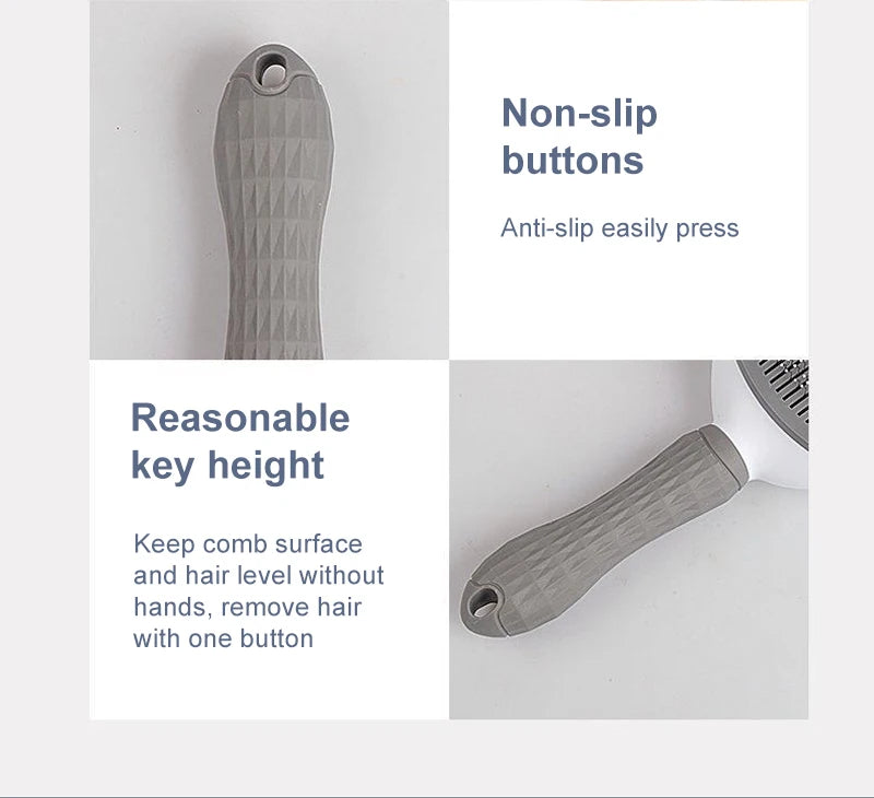 Pet Hair Remover & Grooming Brush for Dogs and Cats