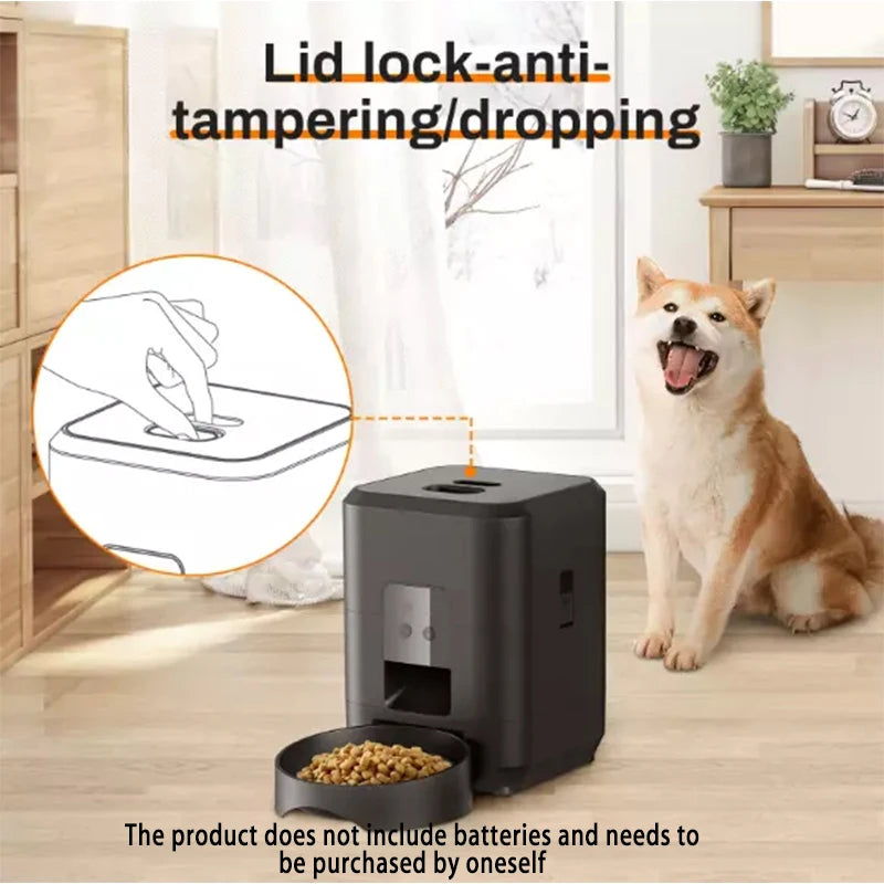 Smart Wi-Fi Automatic intelligent Pet Feeder (2L) – Timed Feeding & Voice Recording