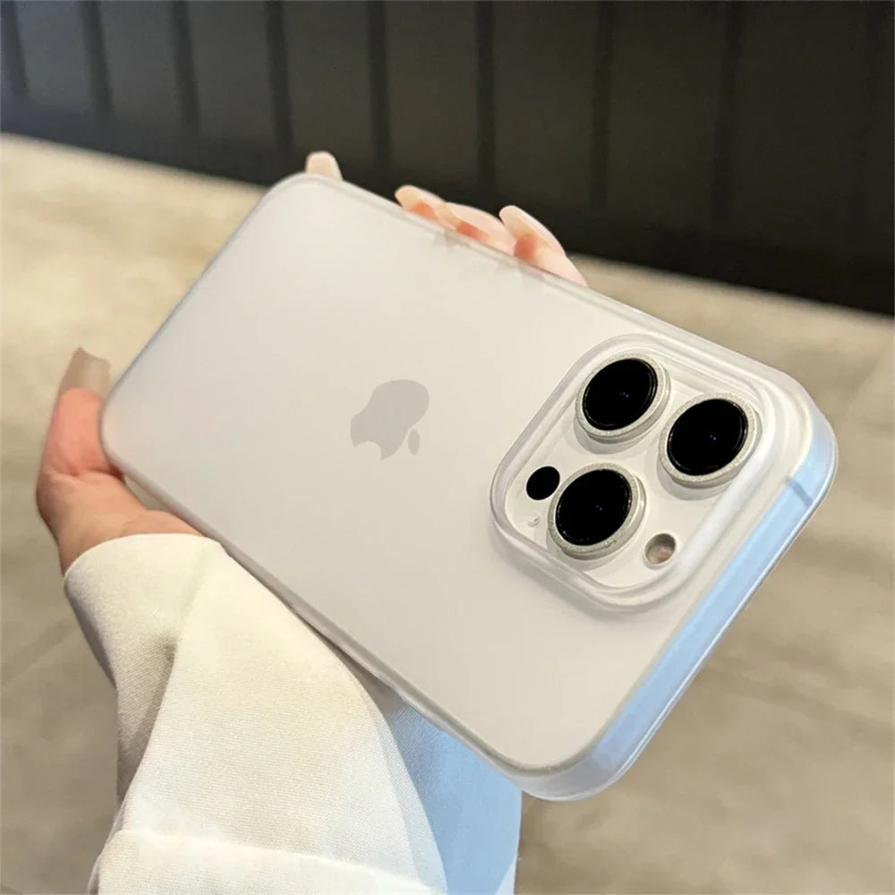 Soft Matte Candy Transparent Phone Case for iPhone