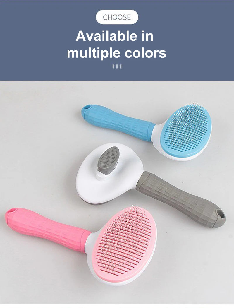 Pet Hair Remover & Grooming Brush for Dogs and Cats