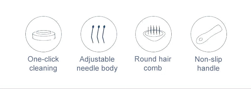 Pet Hair Remover & Grooming Brush for Dogs and Cats