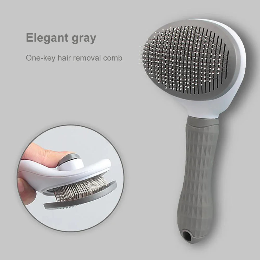 Pet Hair Remover & Grooming Brush for Dogs and Cats