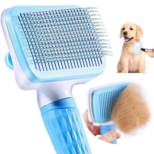 Pet Hair Remover & Grooming Brush for Dogs and Cats