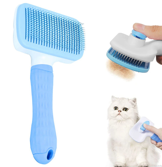 Pet Hair Remover & Grooming Brush for Dogs and Cats
