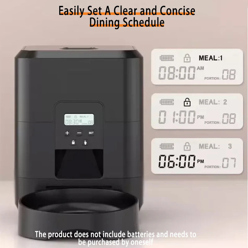 Smart Wi-Fi Automatic intelligent Pet Feeder (2L) – Timed Feeding & Voice Recording