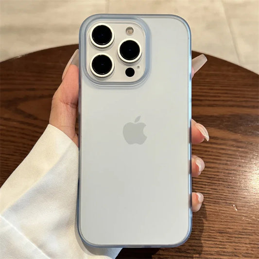 Soft Matte Candy Transparent Phone Case for iPhone