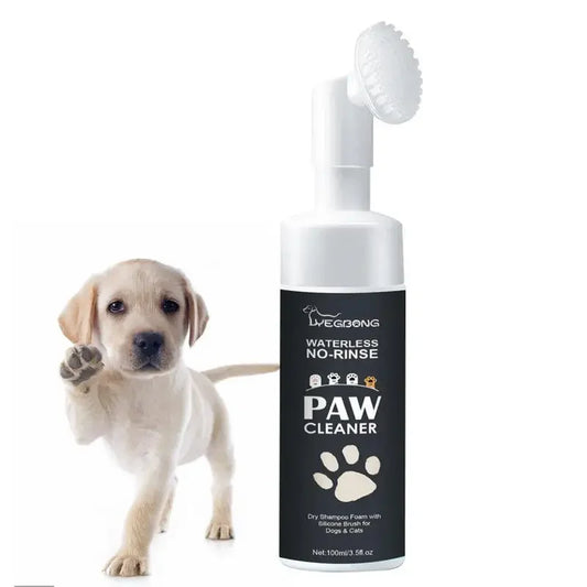 Waterless Paw Cleaner Foam with Silicone Brush (100ml)