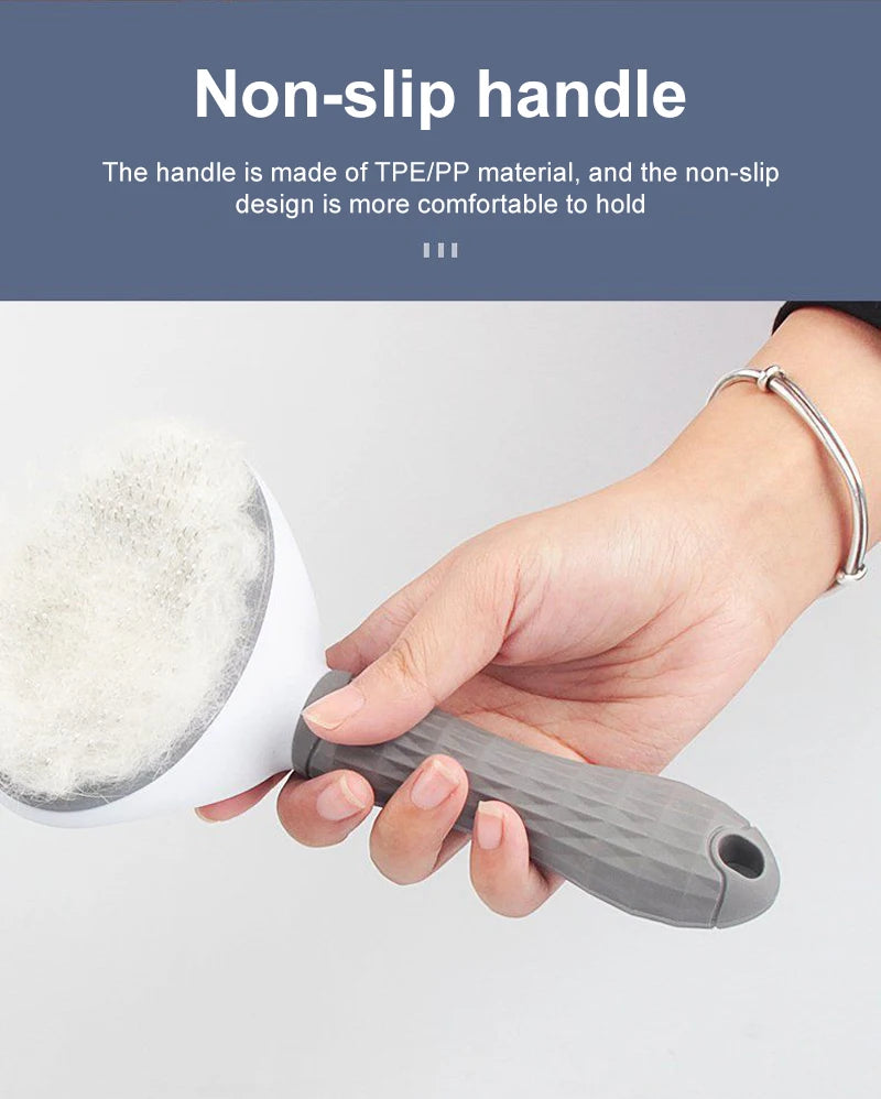 Pet Hair Remover & Grooming Brush for Dogs and Cats