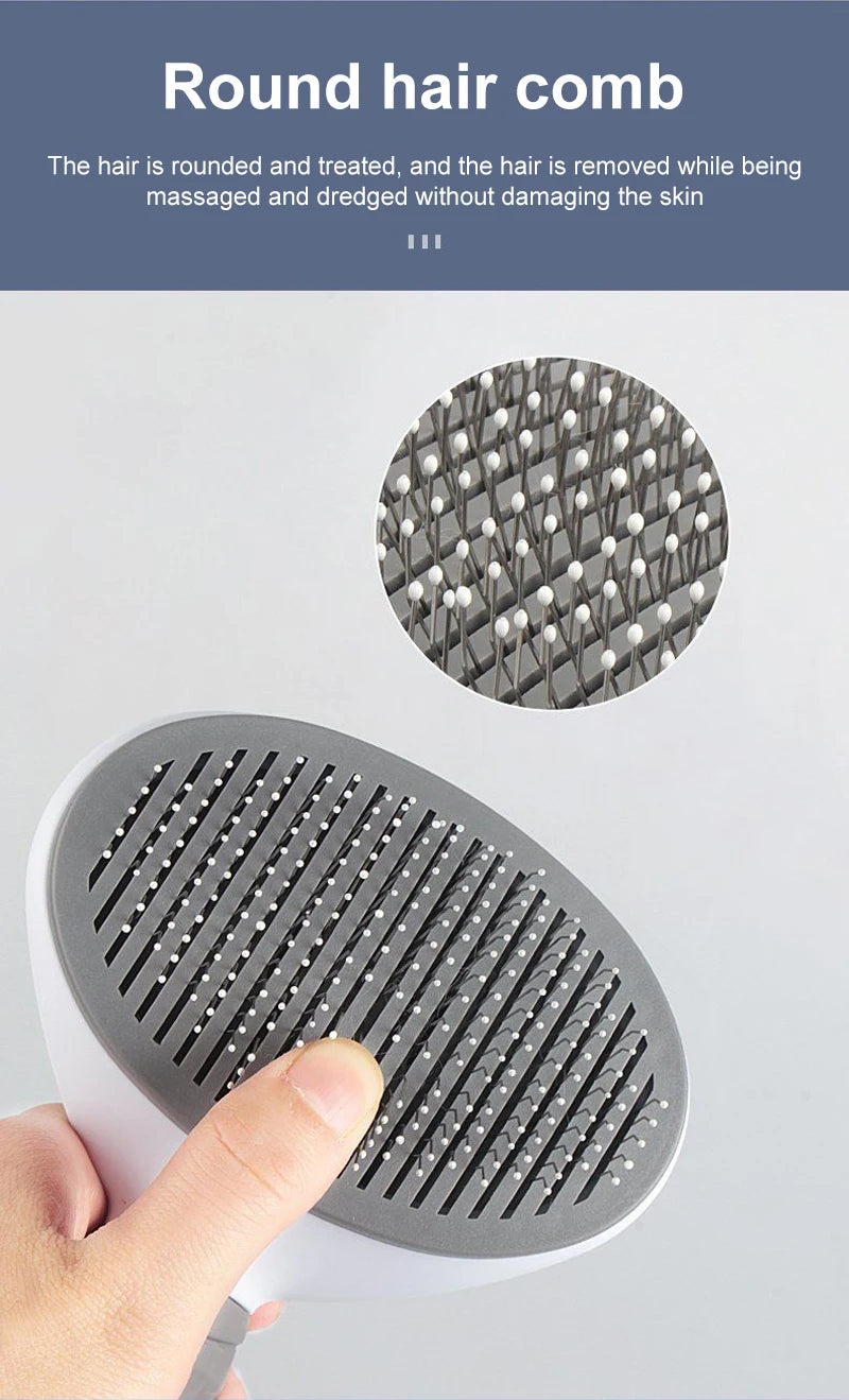 Pet Hair Remover & Grooming Brush for Dogs and Cats