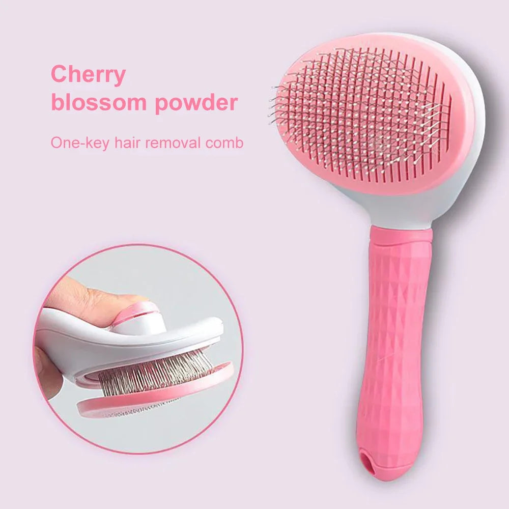 Pet Hair Remover & Grooming Brush for Dogs and Cats