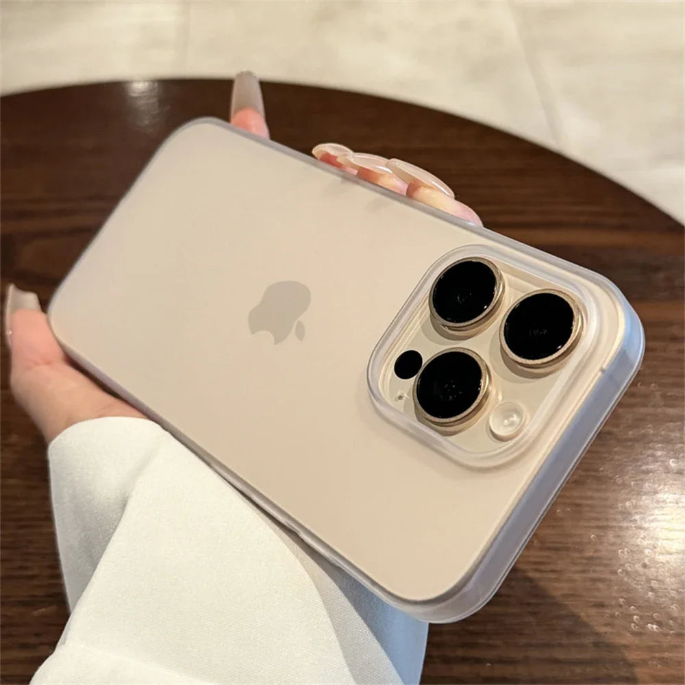Soft Matte Candy Transparent Phone Case for iPhone