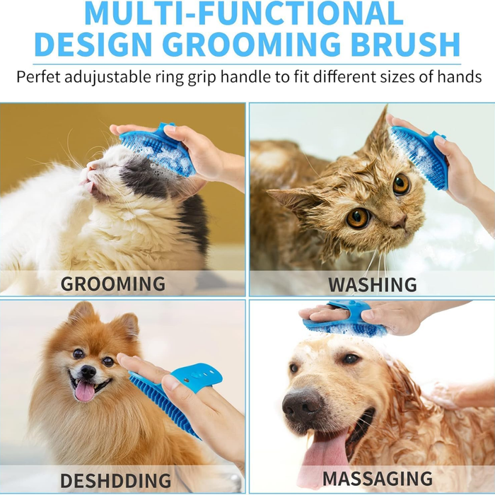 Compact 7-in-1 Dog Paw Cleaner and Grooming Kit