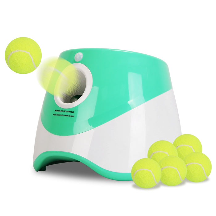 Automatic Dog Ball Launcher with 6 Tennis Balls