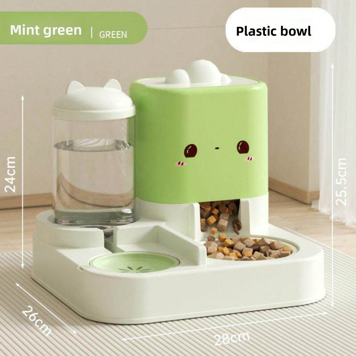 2-in-1 Automatic Pet Feeder & Water Dispenser