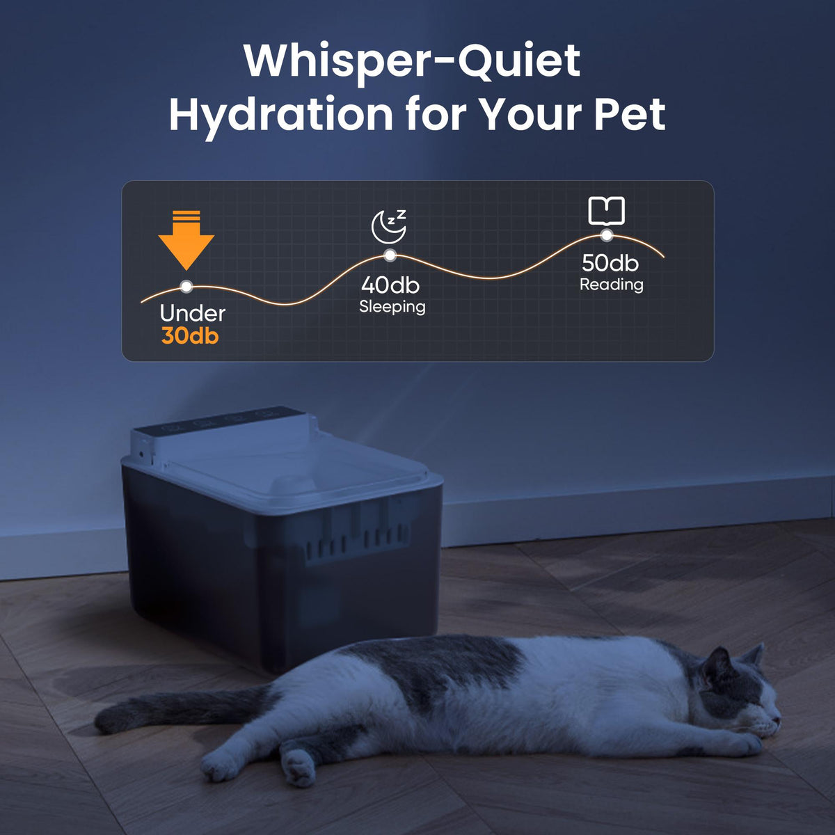 Automatic Cat Water Fountain with Filter