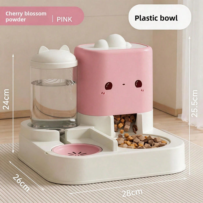 2-in-1 Automatic Pet Feeder & Water Dispenser
