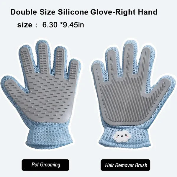 2-in-1 Pet Grooming and Deshedding Glove — view 5
