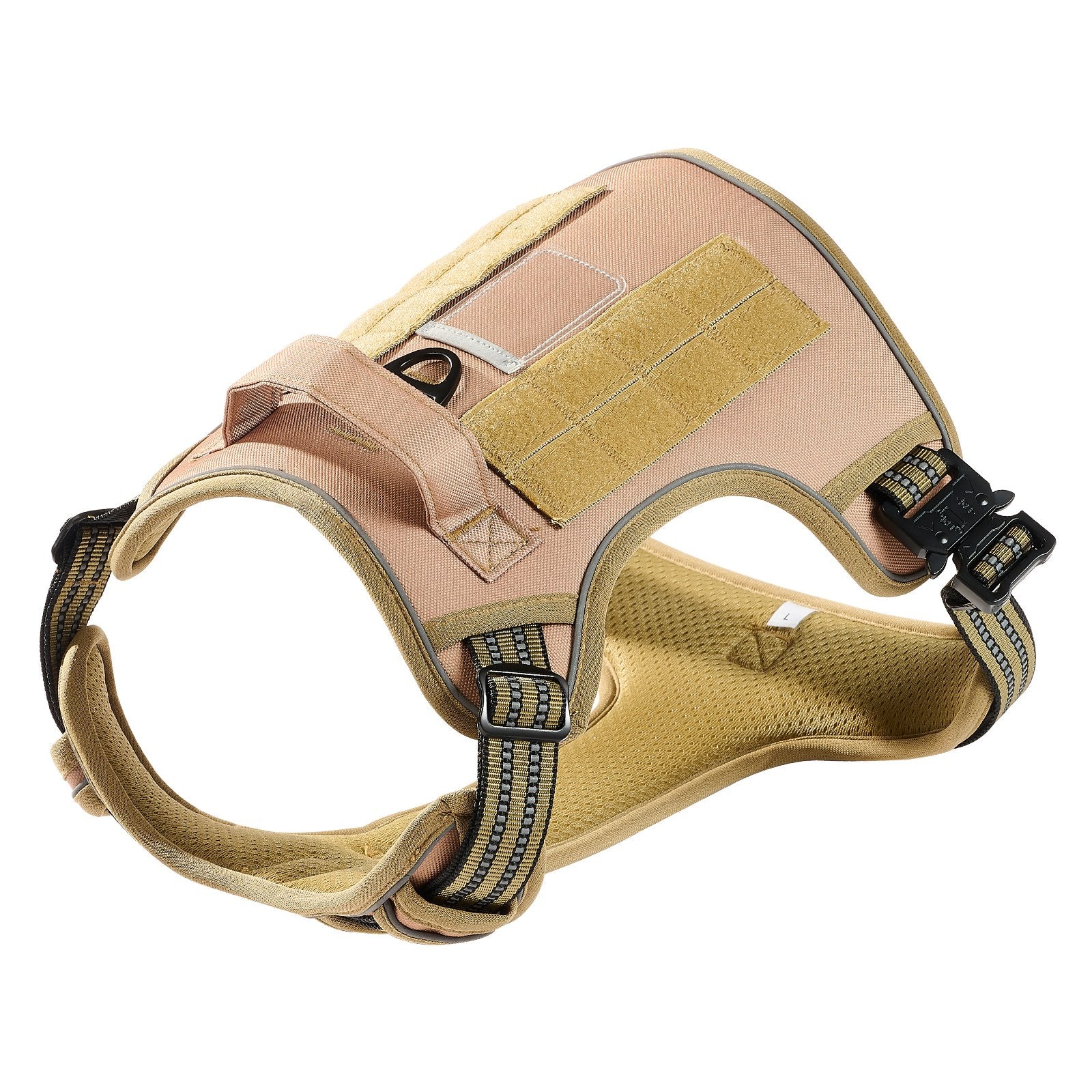Adjustable No-Pull Tactical Dog Harness for Large Dogs